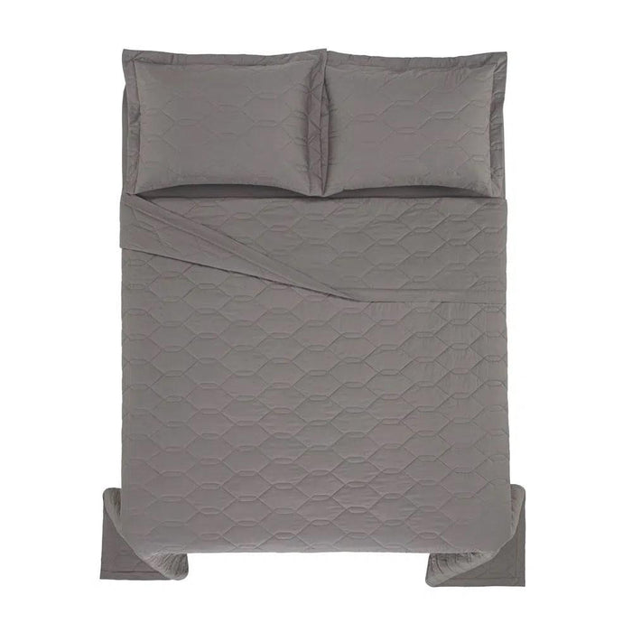 Karsten Cubre Cama Liss 220X255 Casal Gris