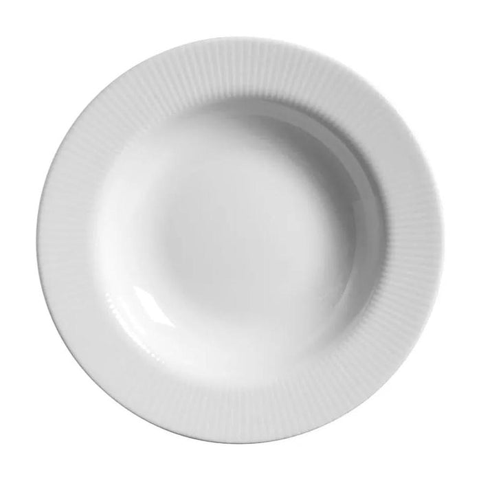 Alleanza Bazar Plato_Hondo Vajilla Plissan_Hotel 25cm Blanco