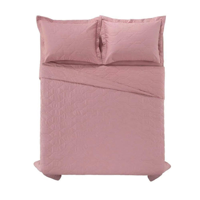 Karsten Cubre Cama Liss Rosa King